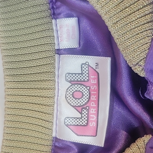 Lol Doll jacket and shirt size 4/5 purple and black in color. - Picture 6 of 8